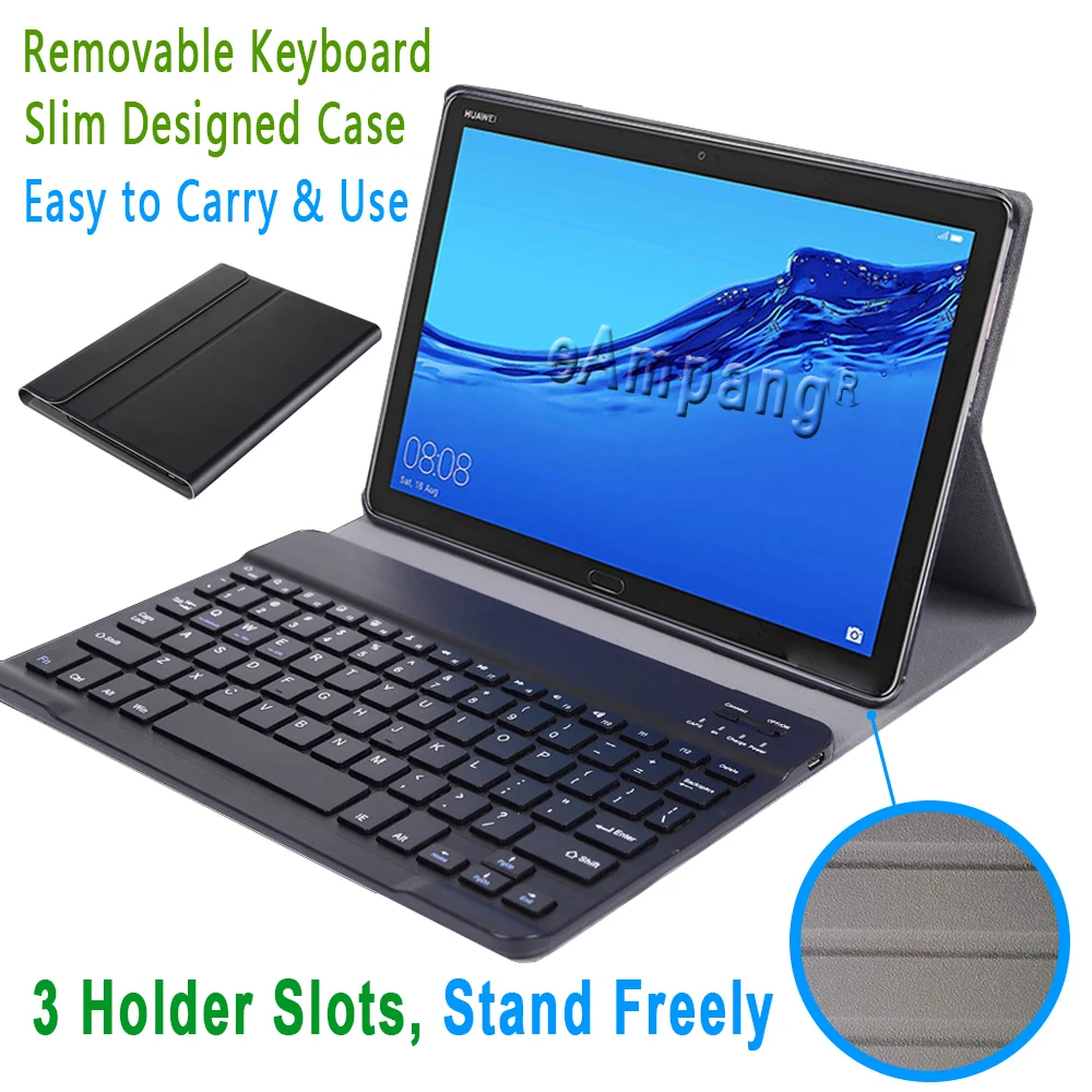Чехол с клавиатурой для Huawei Mediapad M5 T5 10 1 M6 8 lite MatePad T10S T10 Pro 4 противоударный чехол
