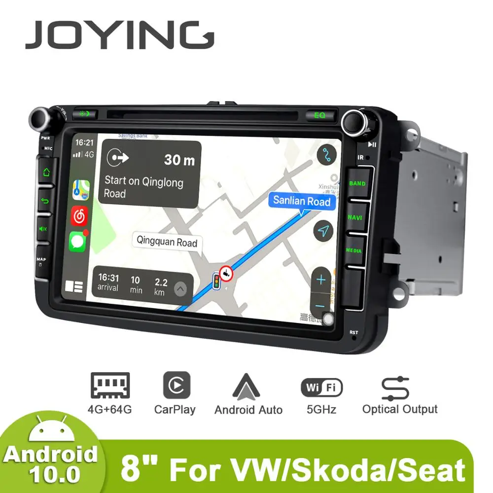 Радуясь 8 дюймов Android10 автомобиль радио для Volkswagen VW Passat B6/B7/CC GPS Navi Carplay DSP SPDIF