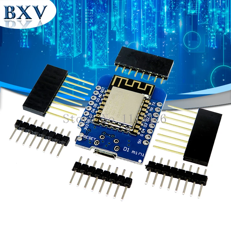 D1 mini - миниатюрная плата разработки NodeMcu на 4 Мбайта с Lua, поддерживающая WiFi и интернет вещей на основе ESP8266 от WeMos NEW.