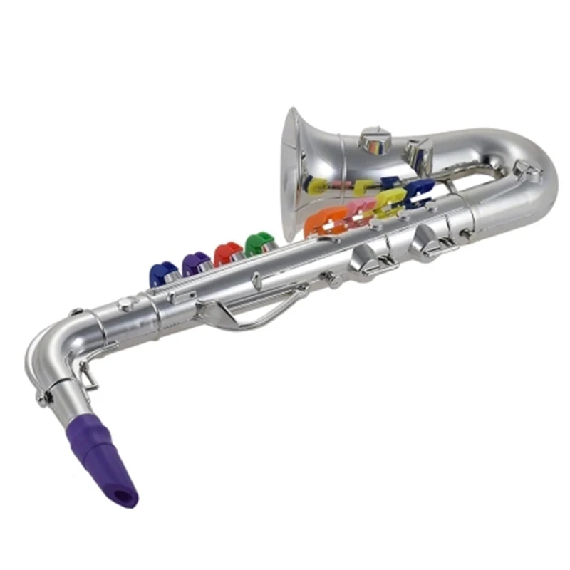Бренд iPiggy саксофон Sax Игрушка музыкальный инструмент подарок с 8 цветными