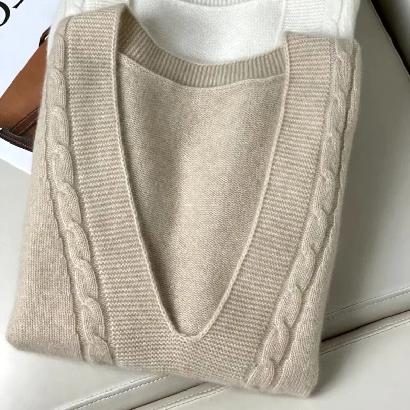 ATTYYWS 21 новое 100% шерстяное пальто с V-образным вырезом однотонное кашемировое