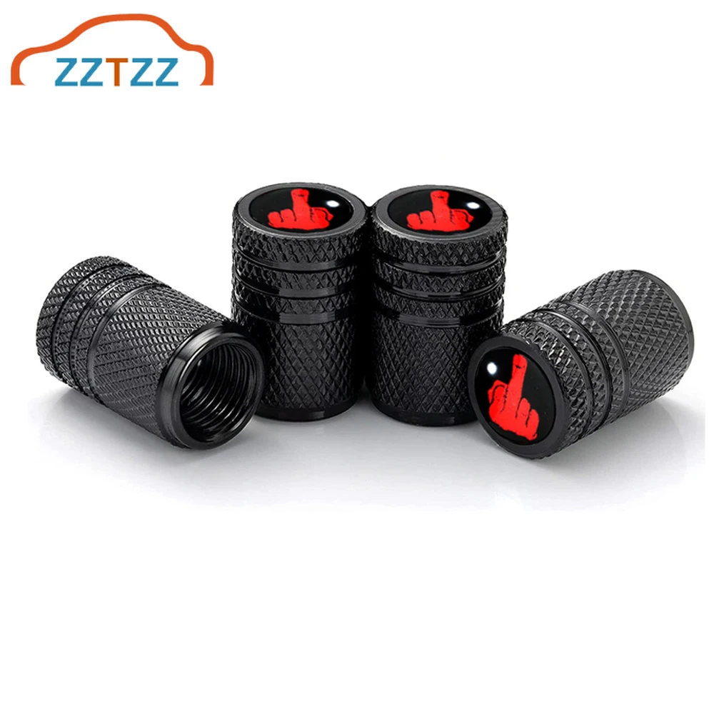 

Колпачок для клапана шины среднего пальца, 4 шт., с красным черепом, универсальный колпачок для стержня клапана, s для мотоцикла, велосипеда, а...