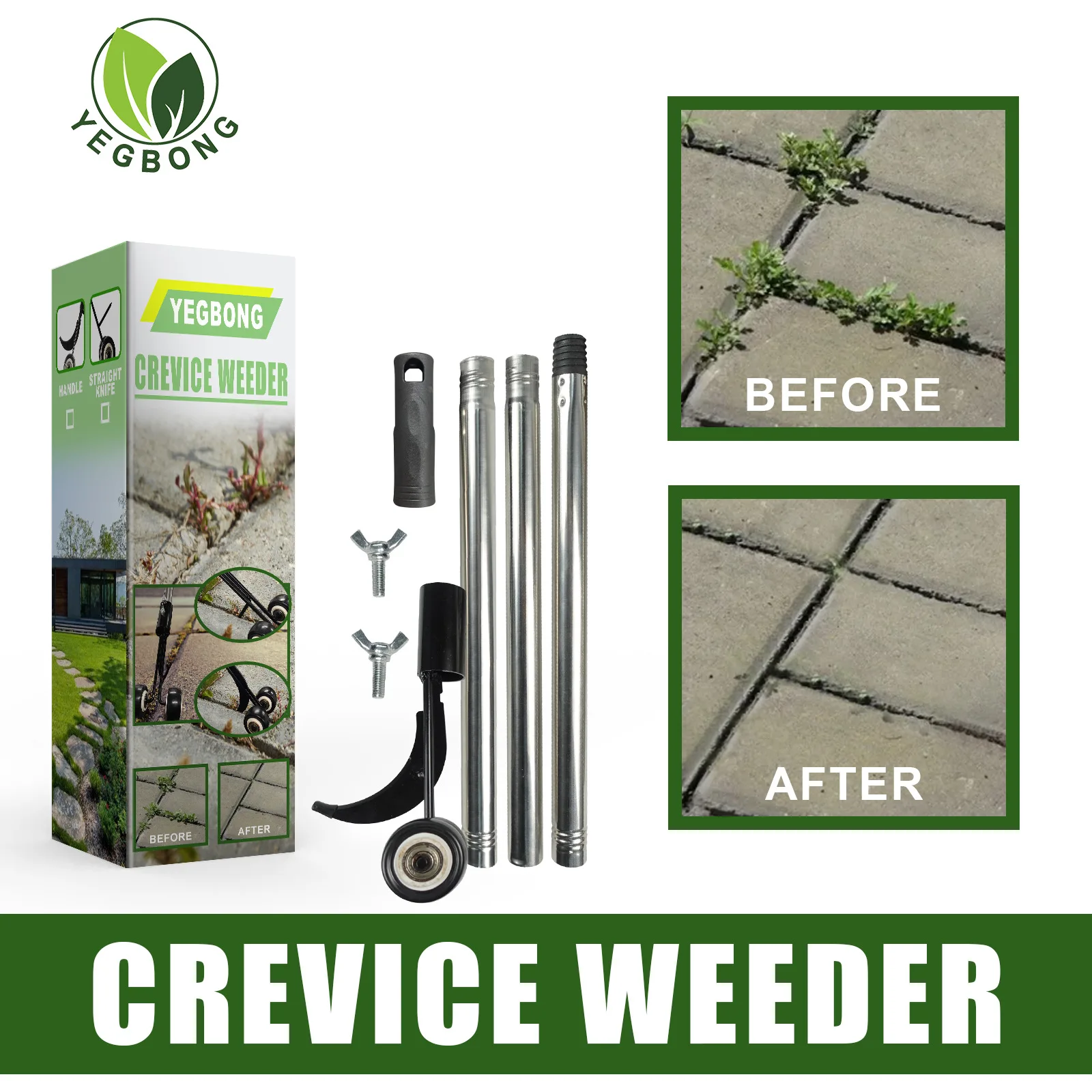 

Manual Weeders Crack and Crevice Weeding Tool Stand Up Weed Puller Garden Hand with Wheels for Lawn Patio Backyard Sidewalk