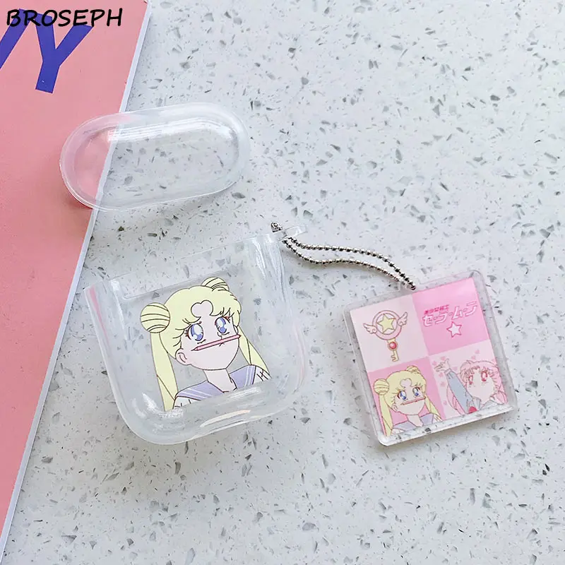 For AirPods 1 2 Case Soft TPU Protector Cover Box Transparent Cartoon Earphone Apple Air Pods Headset Bag | Электроника