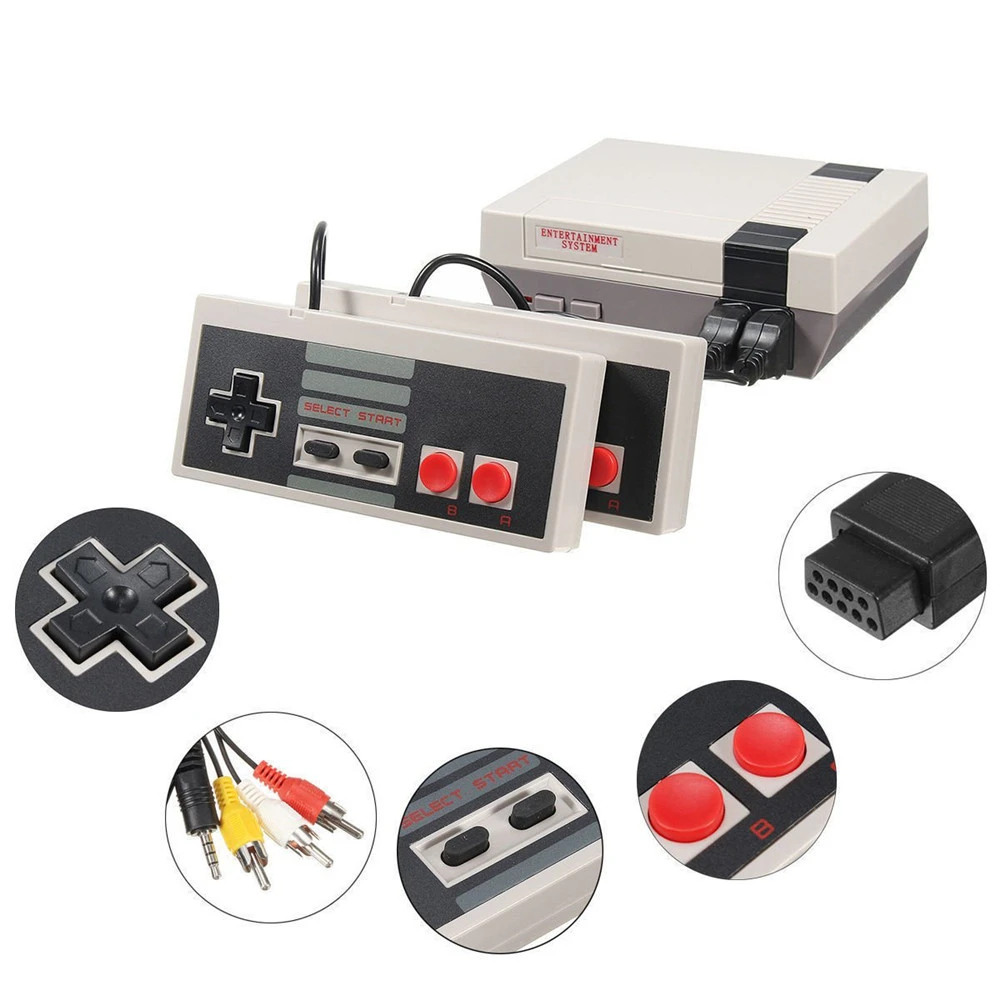 

Новинка 500/620 встроенных игр Мини ТВ игровая консоль 8 бит Ретро Классическая портативная игровая консоль AV выход видео игровая консоль игру...