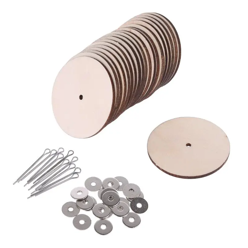 

40JC 10 Sets Wood Joints Connectors for Handmade Bear Craft Children Kids Toy DIY Scrapbooking Manual Handicraft Accessories