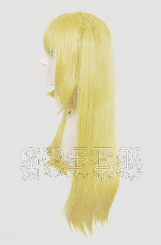 Тетрадь смерти Amane Misa Косплэй Длинные прямые Золотой хвостики термостойкие