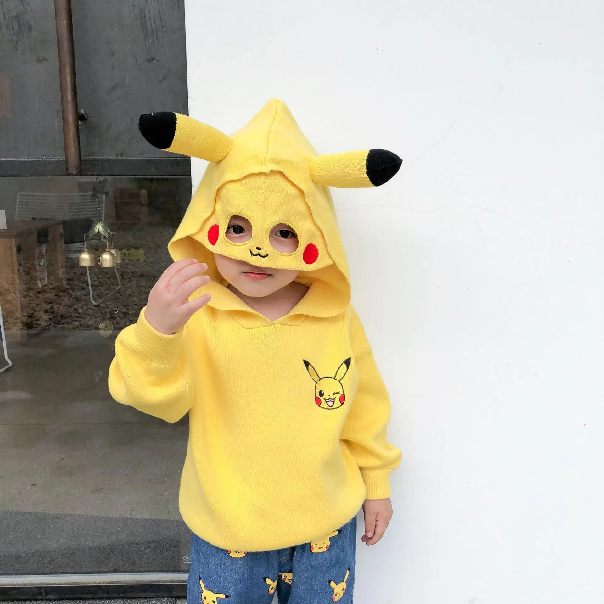 Tonytaobaby Autumn and Winter Clothes New Boys and Girls Children's Wear Children's Hooded Sweater Cartoon Cute
