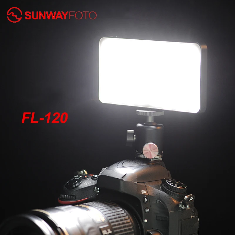 Вссветильник SUNWAYFOTO FL-120 светодиодная для DSLR-камеры прямых эфиров на Youtube |