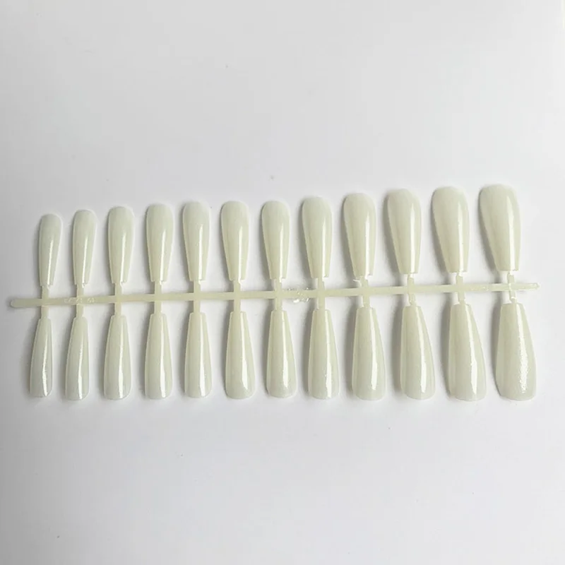 

2021 New 24Pcs/Set European Solid Fake Nails DIY Gradient Ballerina Artificial Nail Art Tips Decoration Decor Accessories Z1039