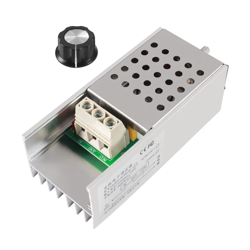 

10000W 25A Speed Controller High Power SCR Voltage Regulator Dimmer Switch Speed Temperature Control Thermostat AC 110V 220V