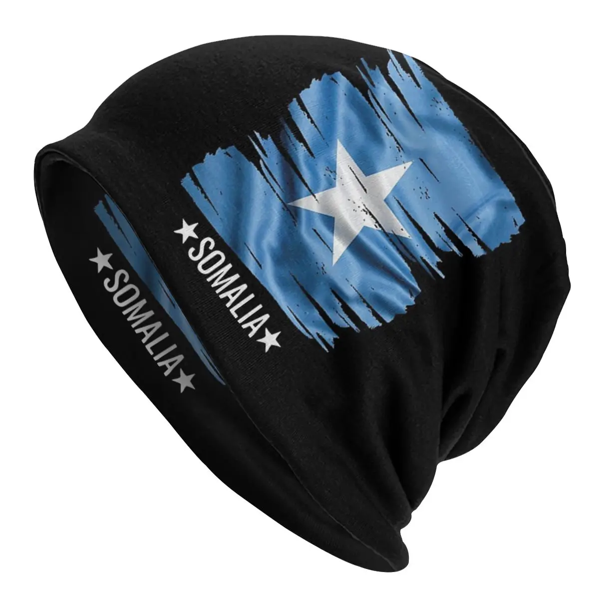 

Somalia Flag Bonnet Hat Knit Hat Casual Autumn Winter Street Skullies Beanies Hat Somali Gift Spring Warm Multifunction Caps