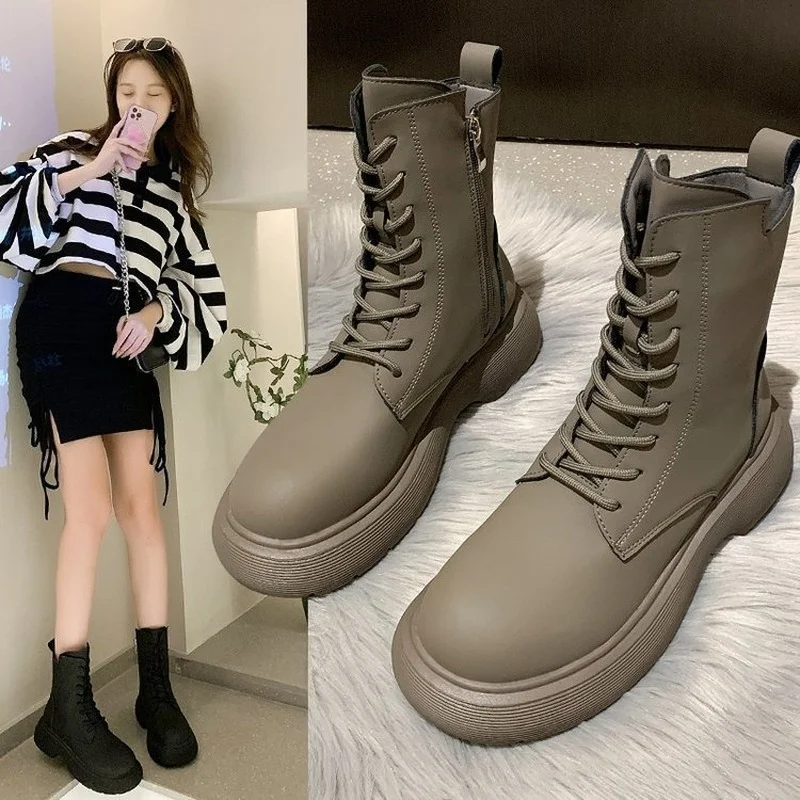 

Martin boots women's ins short boots British style 2021 spring and autumn new niche fried street thick-soled women boots autumn