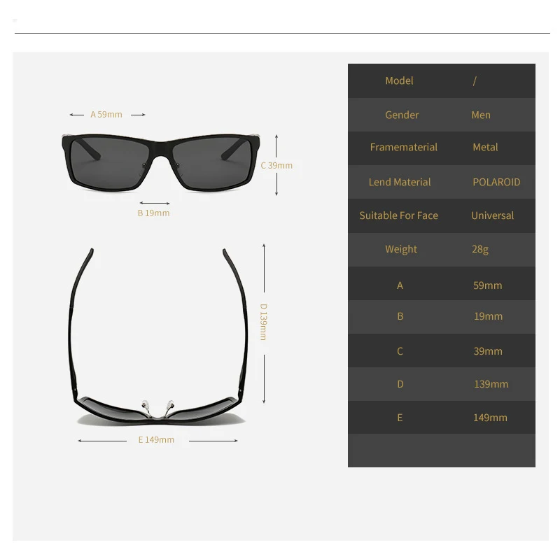 

VIAHDA NEW Brand Polarized Sunglasses Men New Fashion Eyes Protect Sun Glasses With Accessories Male driving goggles