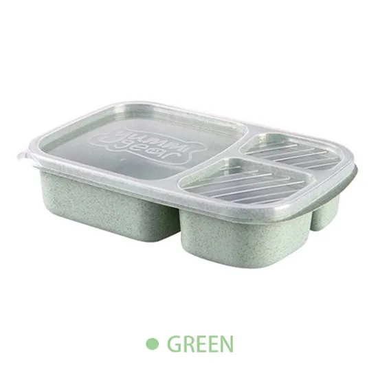 Y41-green Отдельный Ланч-бокс портативная коробка для бенто Ланчбокс Герметичный пищевой контейнер для микроволновой печи духовки посуда для студентов - Цвет: Y41-green