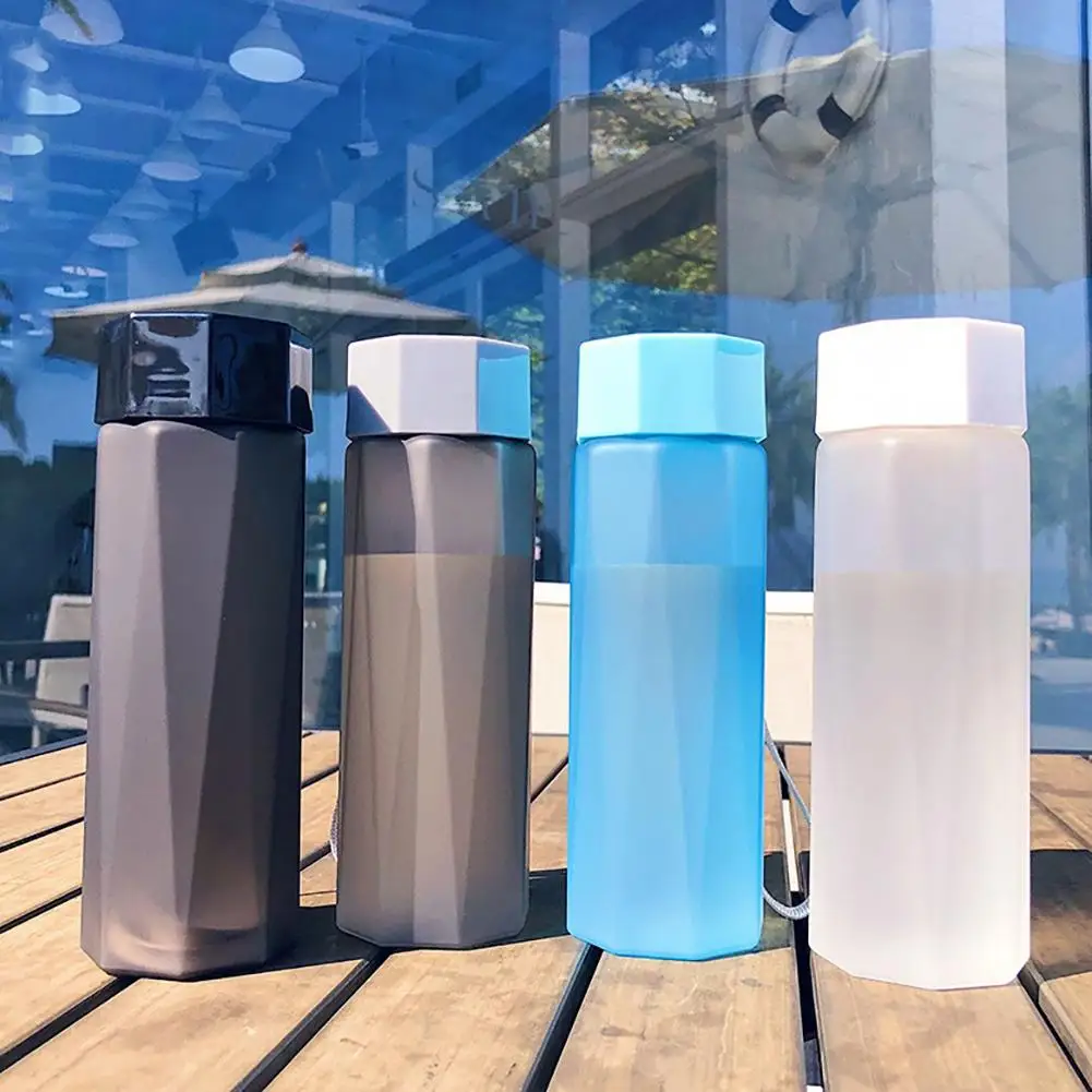Мода 380 мл портативный для улицы Спортивный Путешествия пластиковая бутылка воды