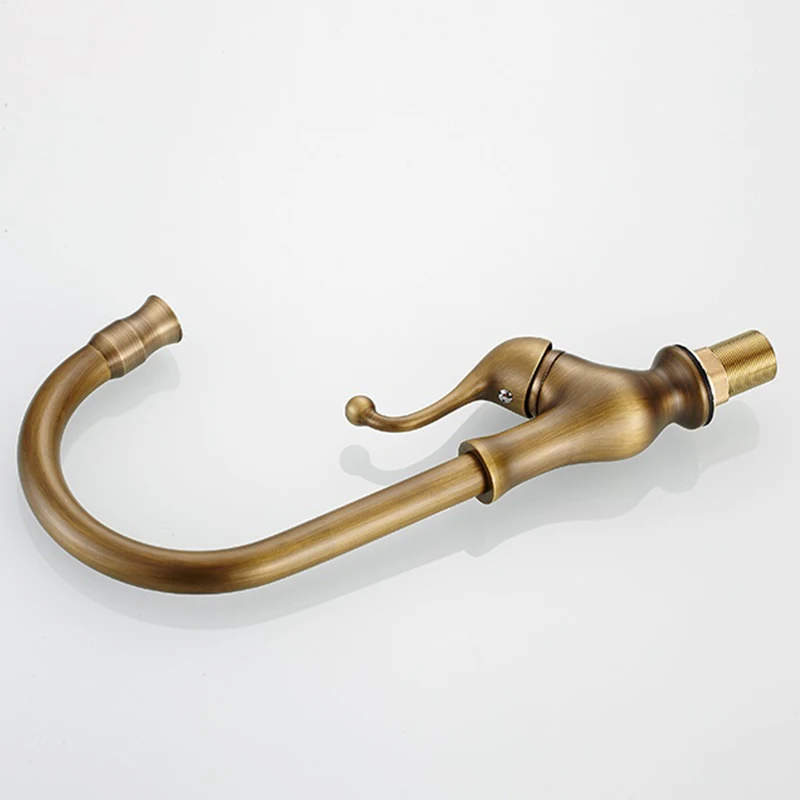 Кран для ванной комнаты античная латунь водопроводный кран кухонный с одной