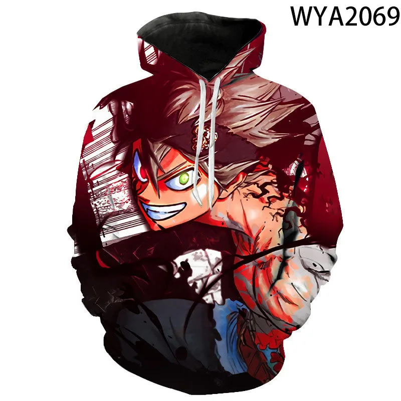 

Anime Black Clover Printed Fashion Cool Cartoon 3D Hoodies Men Women Children Sweatshirts Boy Girl Kids Cool Hoodie Pullover