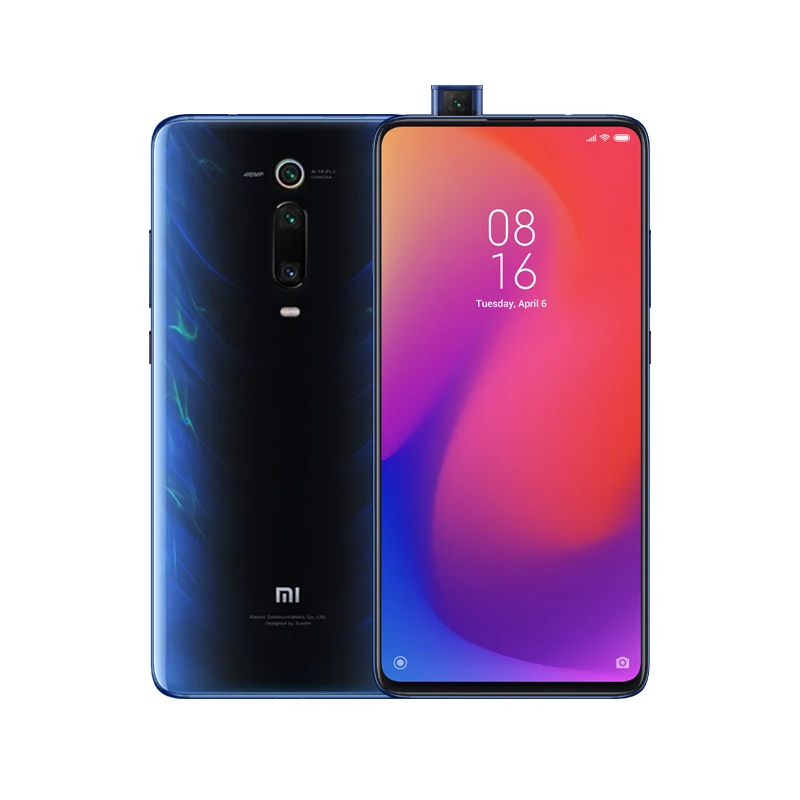 Blue Глобальная версия Xiaomi mi 9T Pro Red mi K20 pro 6GB 128GB Snapdragon 855 смартфон 48 МП Тройная задняя камера всплывающая камера NFC 4000mh - Цвет: Blue