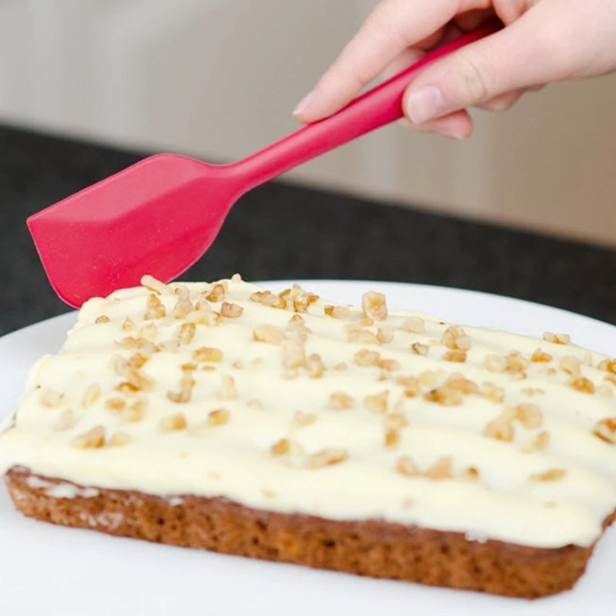 1 шт. Еда Класс антипригарным масло Пособия по кулинарии силиконовые лопатки из