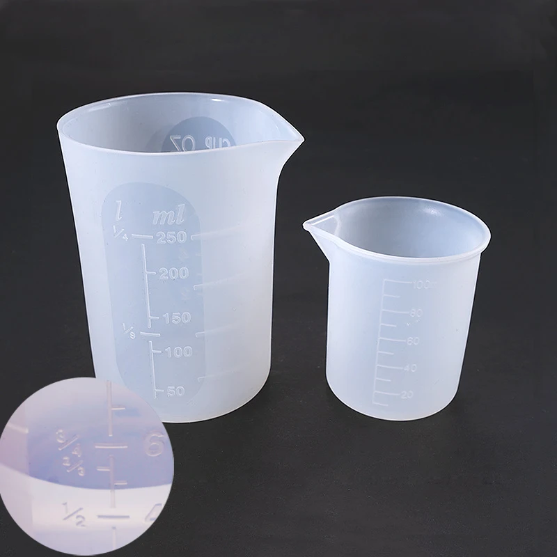 2 типа мерной чашки силиконовая чашка для DIY эпоксидная смола ремесло инструменты
