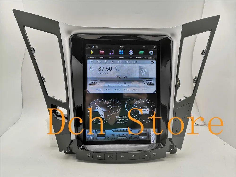 10,4 ''вертикальный экран Tesla стиль Android 8,1 автомобильный DVD gps навигатор плеер радио для hyundai sonata 2012 2013 PX6 CARPLAY