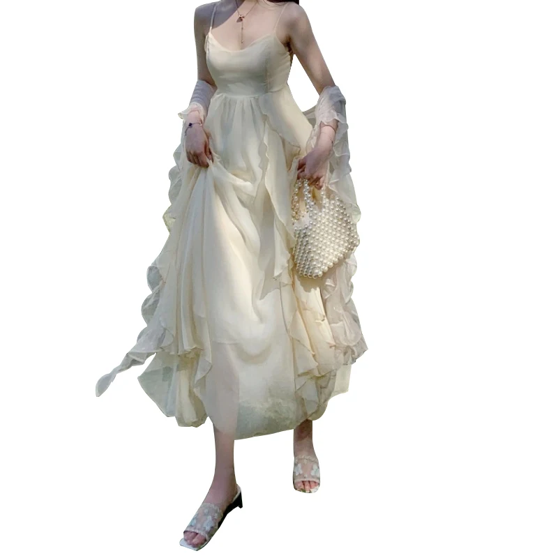 

Sannian Women Dress 2020 New Summer Lolita Big Swing Suspender Dresses Women Clothes Sexy Dress Party Clothing