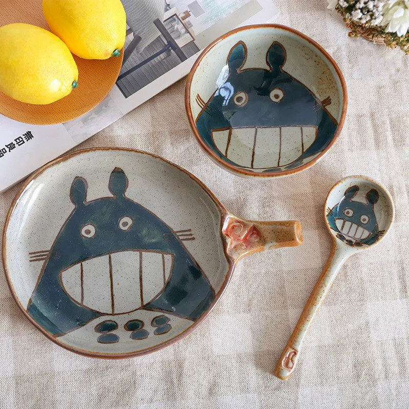Креативная мультяшная керамическая миска с маленьким медведем кухонная посуда