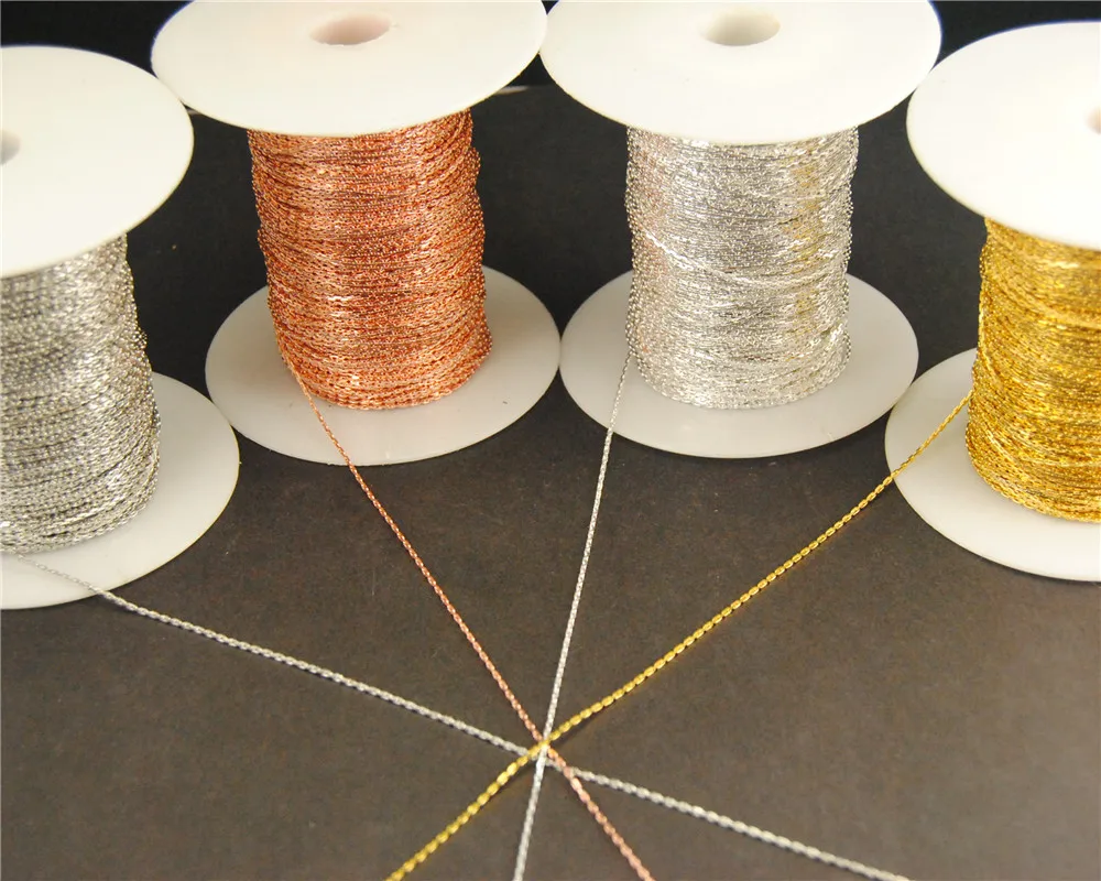 Металлическая латунная веревка 5 метров 1 мм 4 цвета|jewelry findings|metal brasschain jewelry findings |