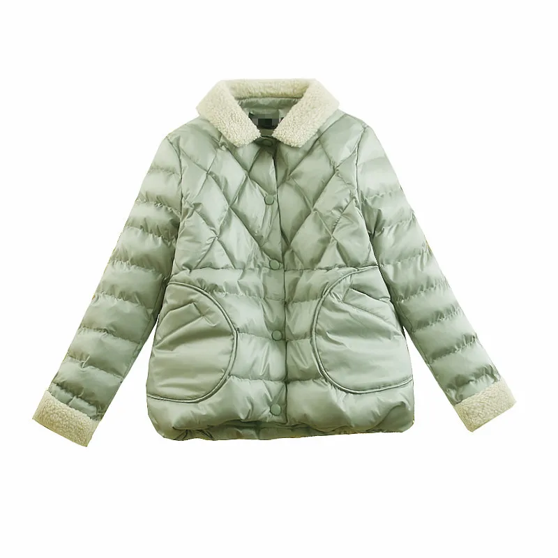Новинка 2020 зимняя куртка Женская Корейская парка короткое пуховое пальто из