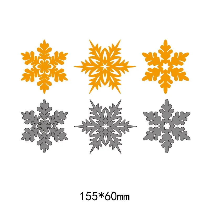 

3pcs snowflake pattern frames metal steel cut dies DIY Scrapbook Album Paper Card Cutting Dies Stencil for card Crafts