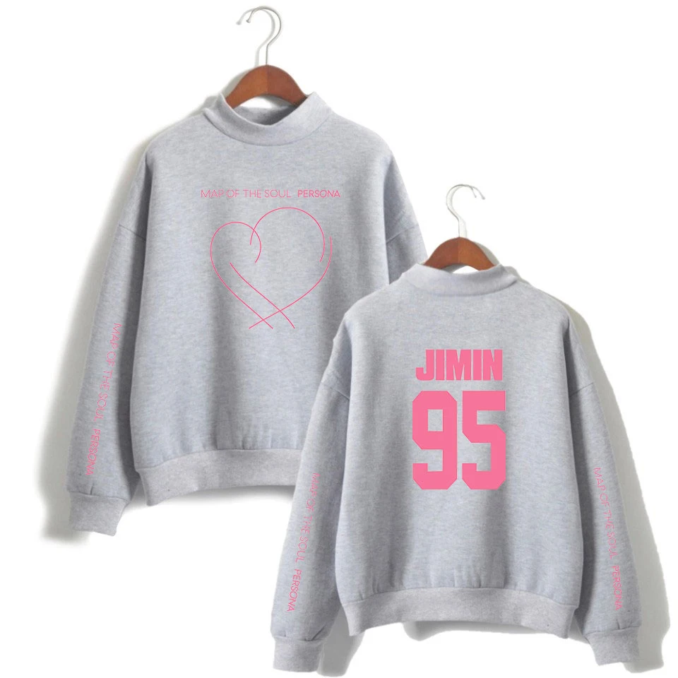 JIMIN J-HOPE JUNG KOOK SUGA толстовка с высоким воротником свитшот для женщин мужчин kpop