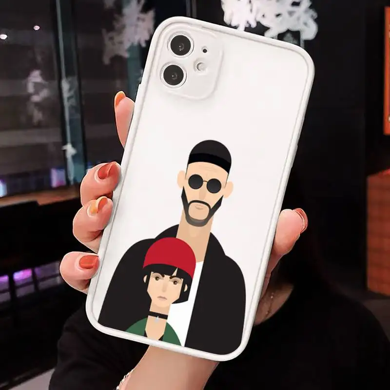 

Leon Phone Cases Matte transparent For White iPhone 12 Mini 11 Pro XR XS Max 7 8 Plus X Back Cover