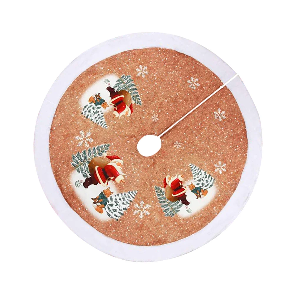 

Юбка на рождественскую елку, ворсовый ковер, нижняя крышка на рождественскую елку, праздничные украшения, украшение для дома (Санта-Клаус)