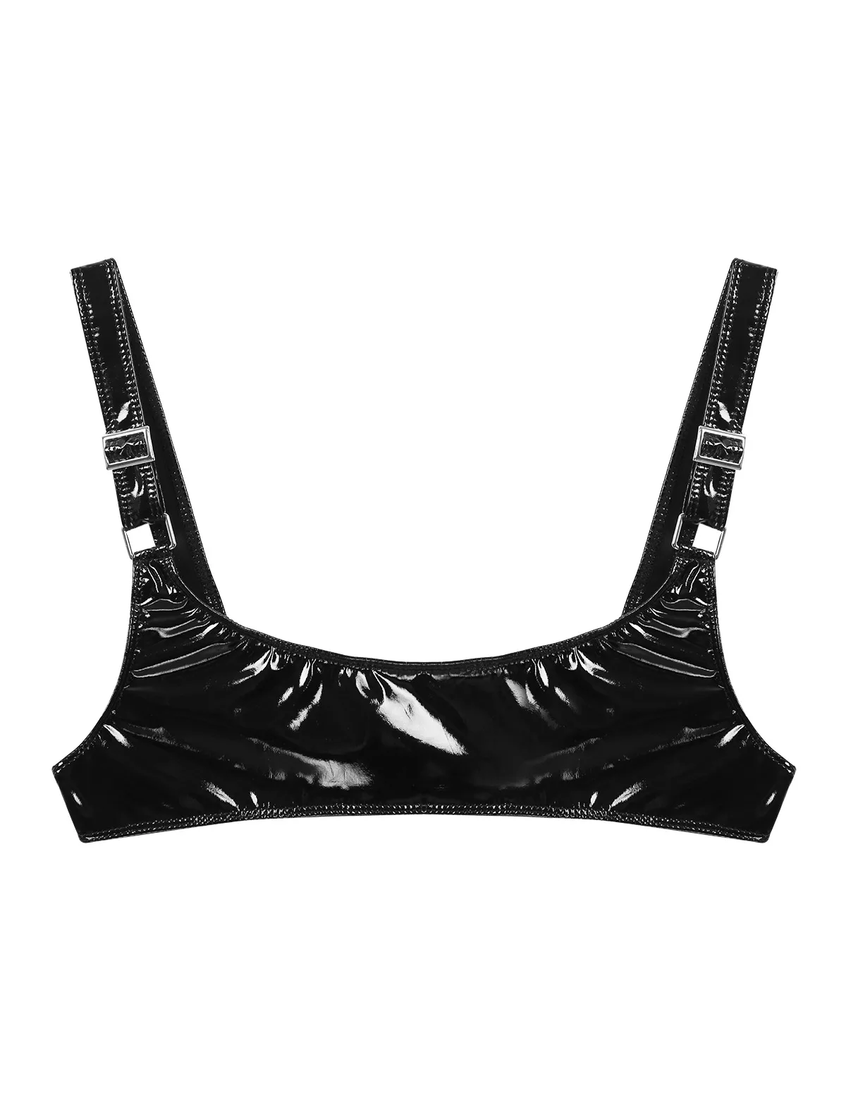 Топ женский из лакированной кожи без косточек подкладки | Тематическая одежда и