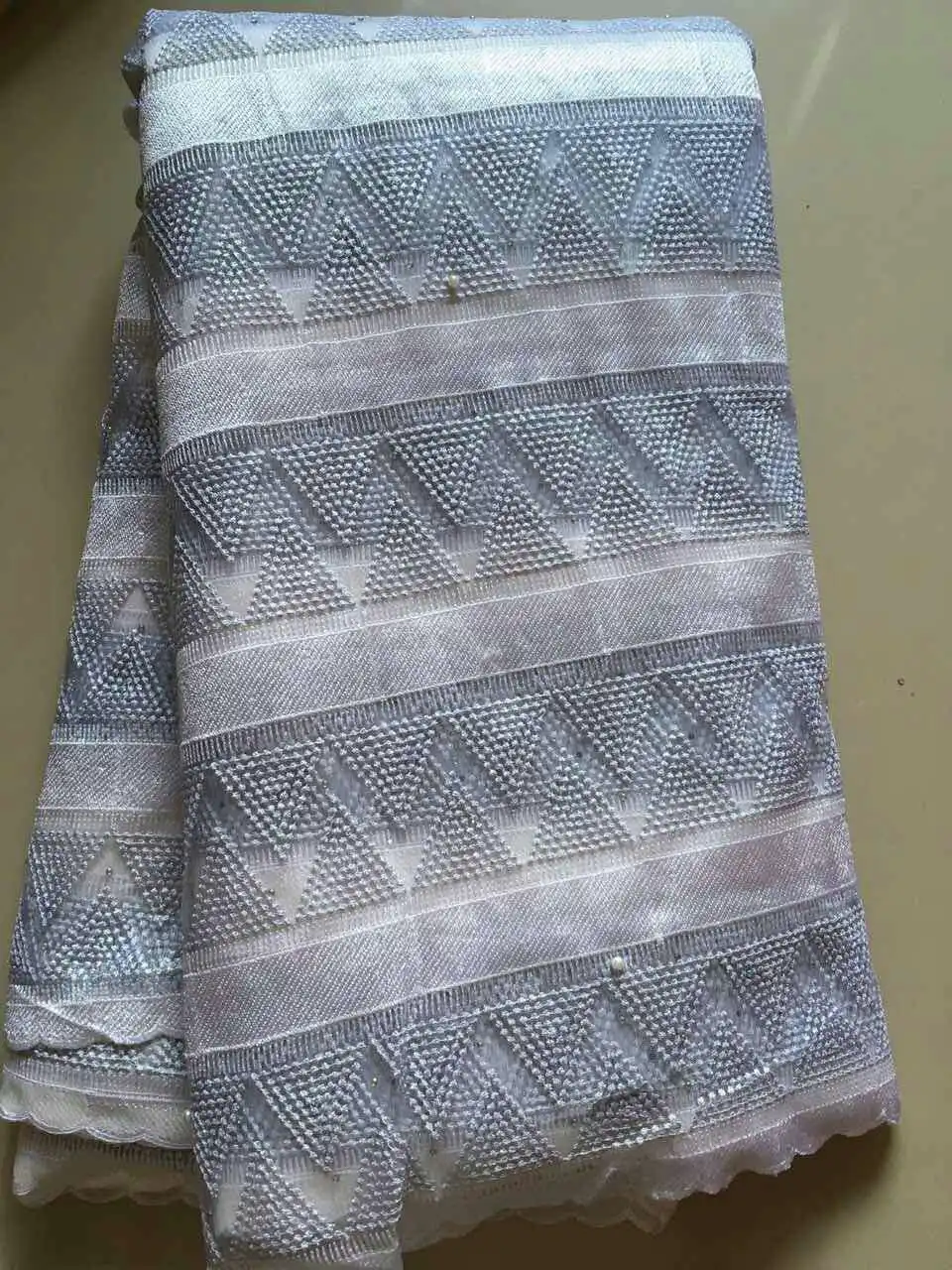 

Новое поступление, нигерийская кружевная ткань 2021, Африканское французское кружево, Высококачественная вышивка, Фиолетовый Тюль, кружевна...