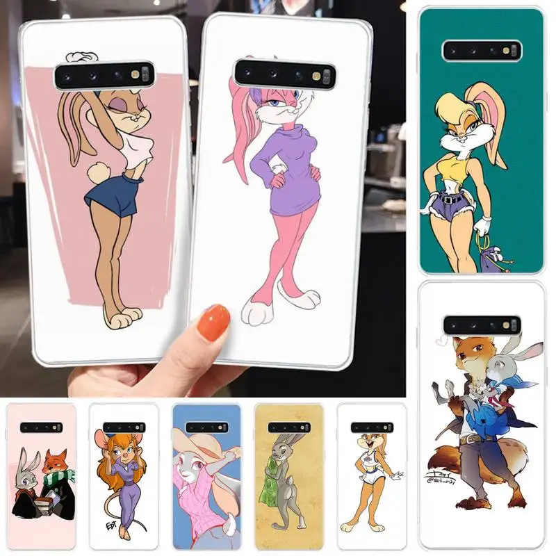 Ivits милый кролик Роскошный Уникальный Дизайн чехол для телефона Samsung S6 S7 S7edge S8 S8plus