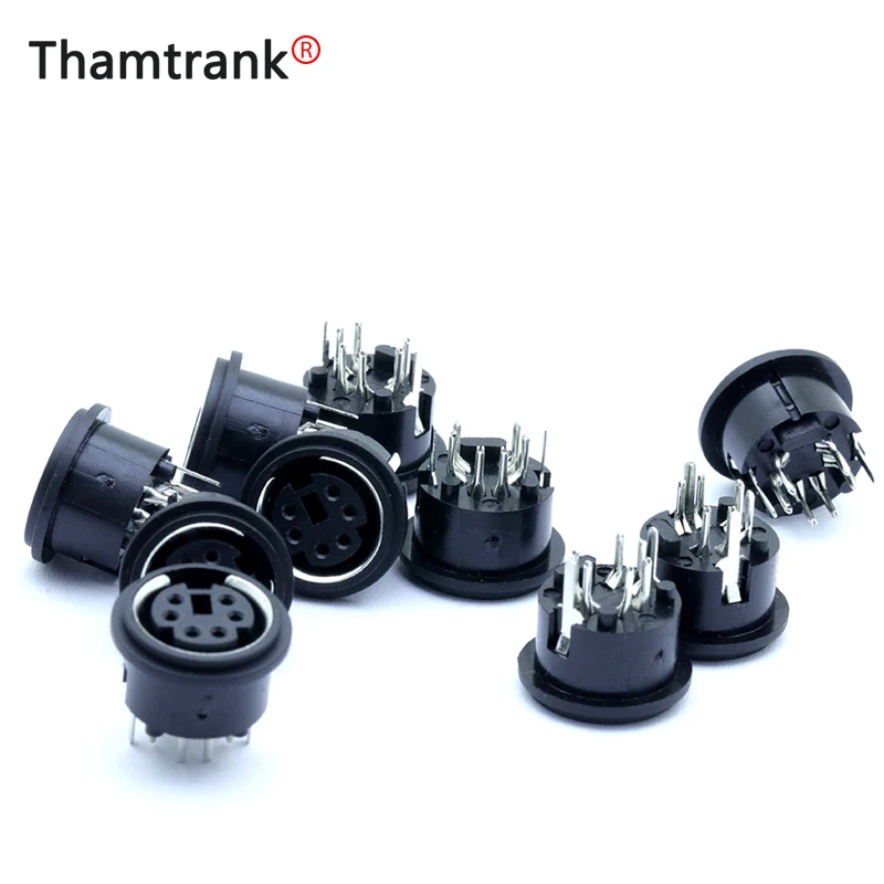 1 шт. мини DIN 6 контактов PS2 гнезда S клеммные разъемы 6P розетка 180