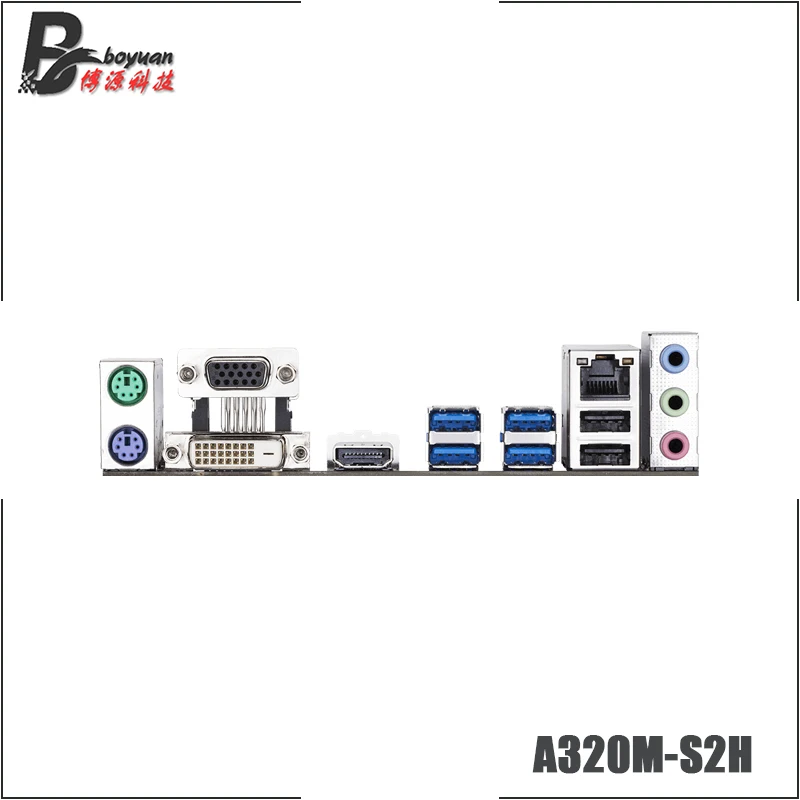 Gigabyte GA A320M S2H M-ATX AMD A320/DDR4/M.2/USB3.1/STAT3.0/SSD//32G/двойной канал/Поддержка R9 3900X разъем AM4 материнская плата