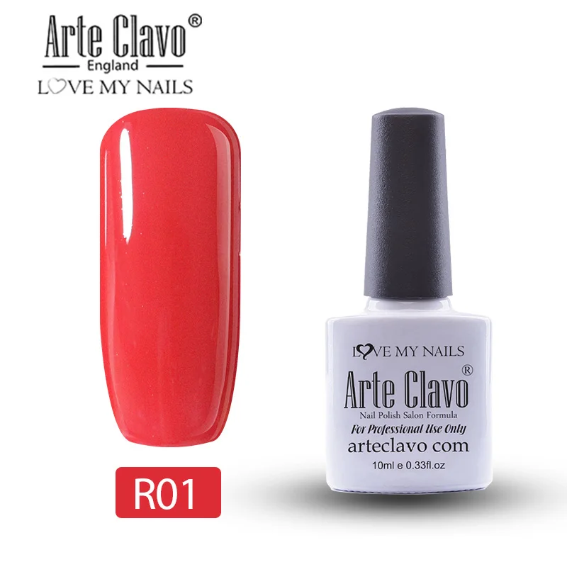 R01 Arte Clavo 10 мл Гель-лак для ногтей Гель-лак краска Lasting Hybrid Nails художественный Гель-лак для ногтей для маникюра Гель-лак праймер верхнее покрытие - Цвет: R01