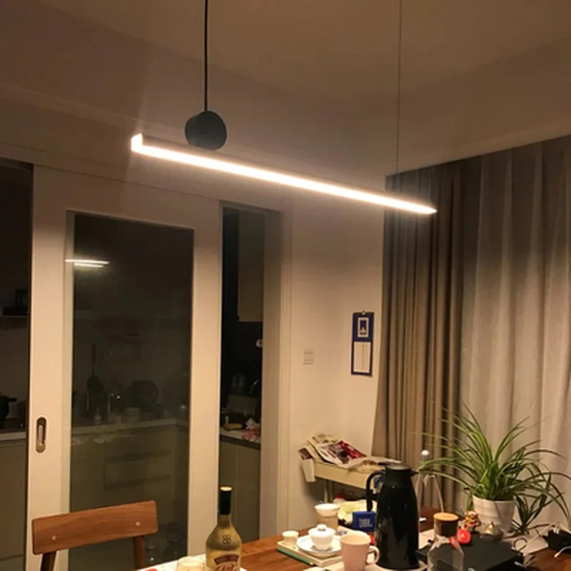 Геометрическая линия подвесные лампы Ресторан скандинавский пост современный