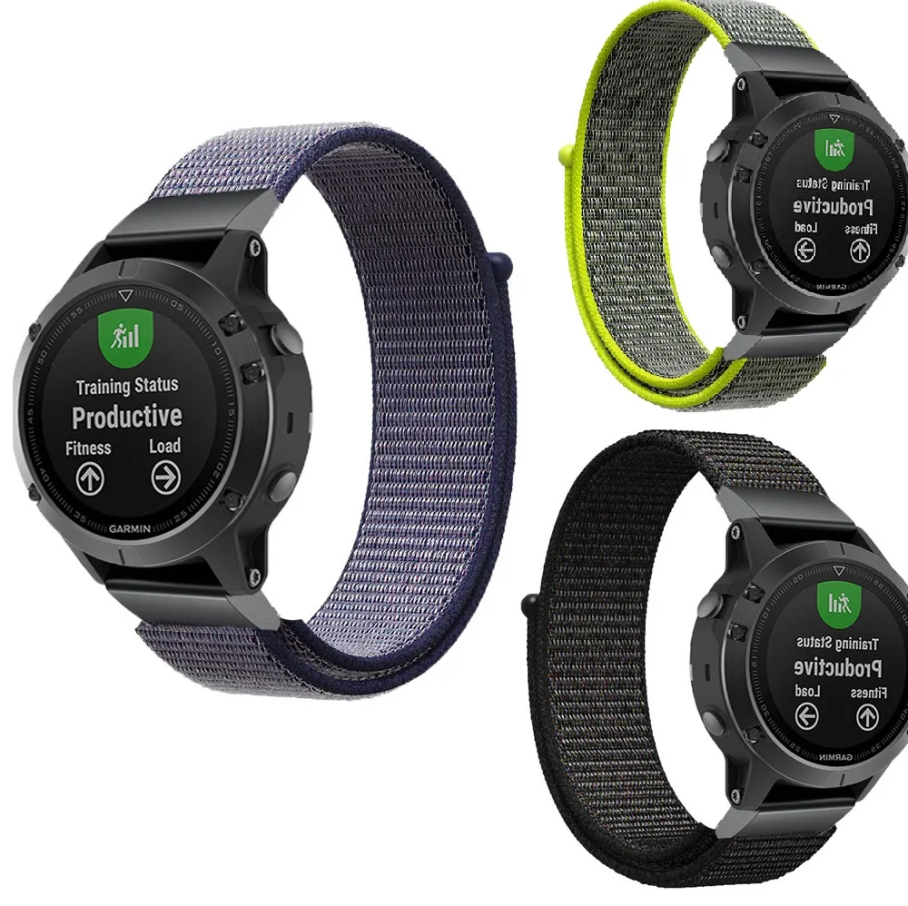 20 22 26 мм быстрые нейлоновые ремешки для часов для Garmin fenix 3 3 hr Fenix 5 5plus 5s 5Splus 5x 5xplus ремень браслет металлический adpater
