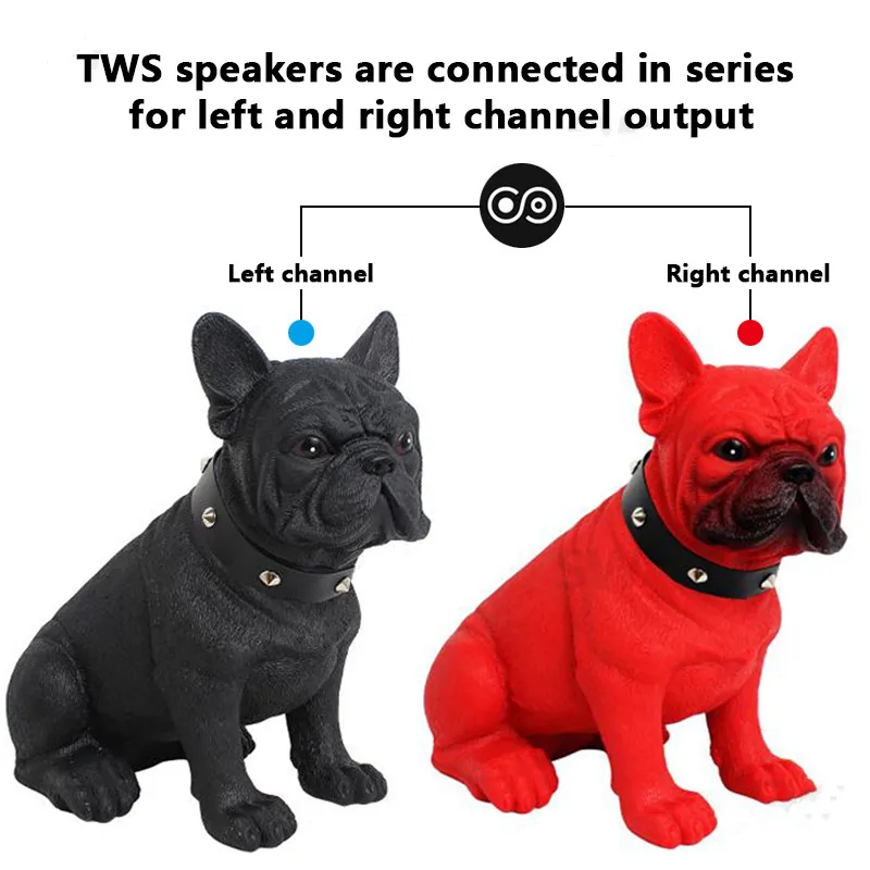 M208 Bulldog полный корпус собаки беспроводной Bluetooth динамик 3D стерео поддержка