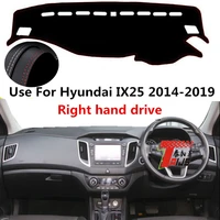 taijs factory calssic anti uv leather car dashboard cover for hyundai ix25 2014 2015 2016 2017 2018 2019 right hand drive