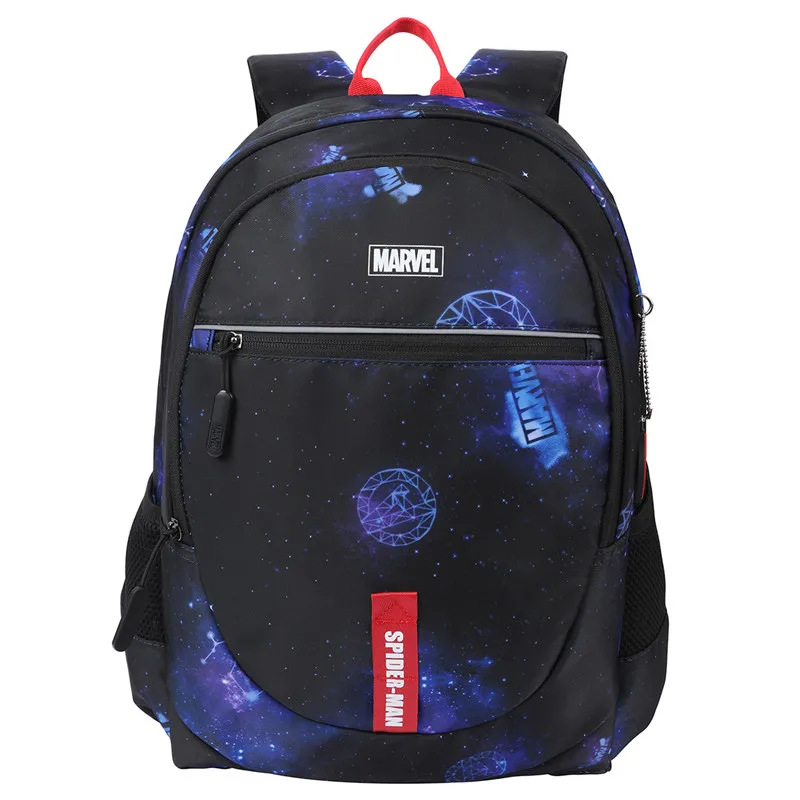 2022 Disney New Causal School Bags For Boys Primary Student Shoulder Orthopedic Backpack Spider Iron Man Grade 1-5 Kids Gifts