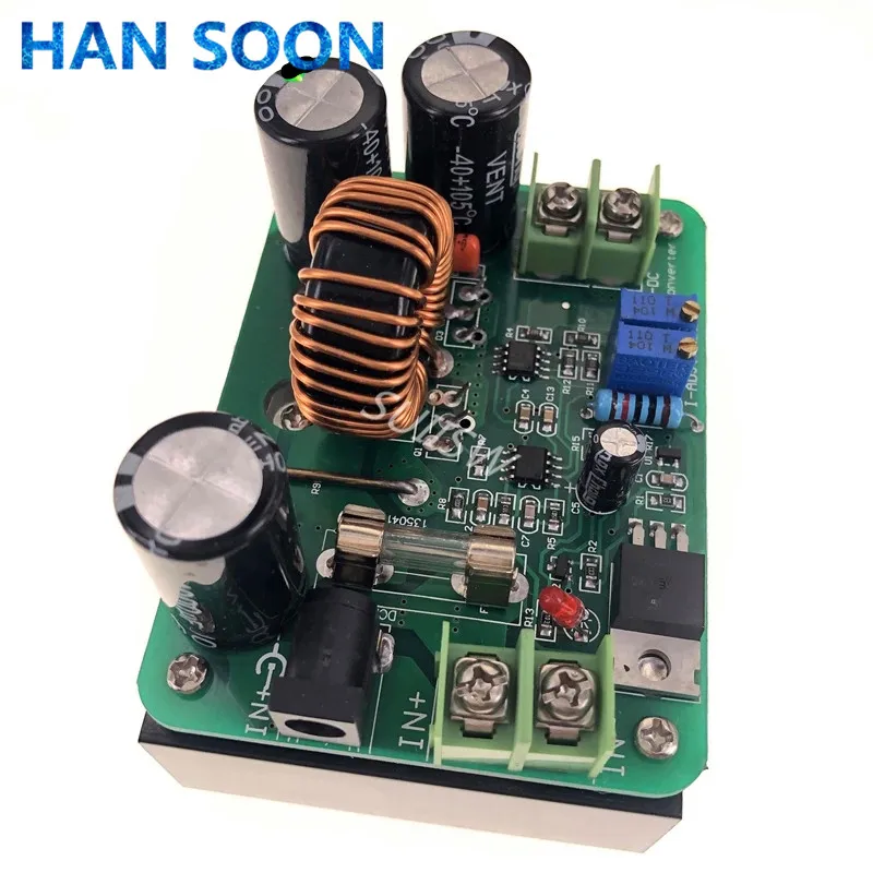 Преобразователь DC/DC повышающего напряжения 10-60В до 12-80В с регулятором напряжения 600Вт, автоматическим источником питания и регулируемым выходным напряжением.