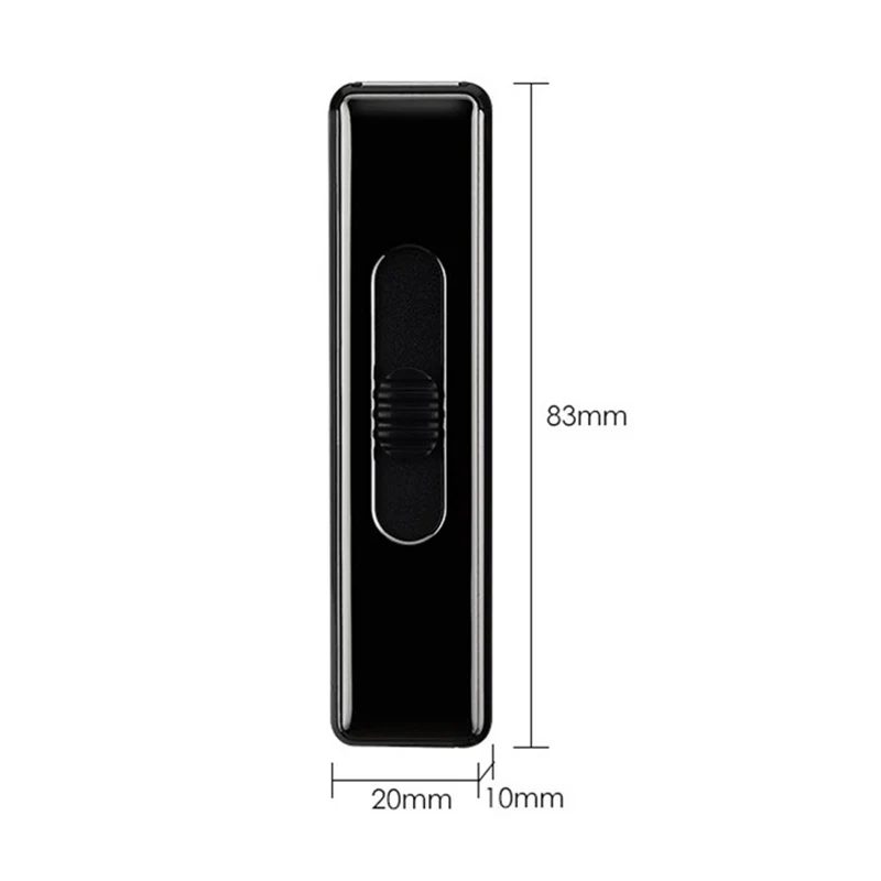Мини тонкая портативная перезаряжаемая USB ветрозащитная беспламенная