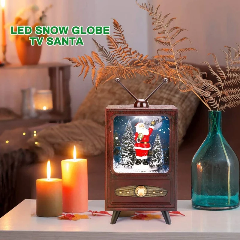 

New Mini Version of Retro Snow Music TV Party Atmosphere Decoration Christmas Home Scene Decoration Supplies