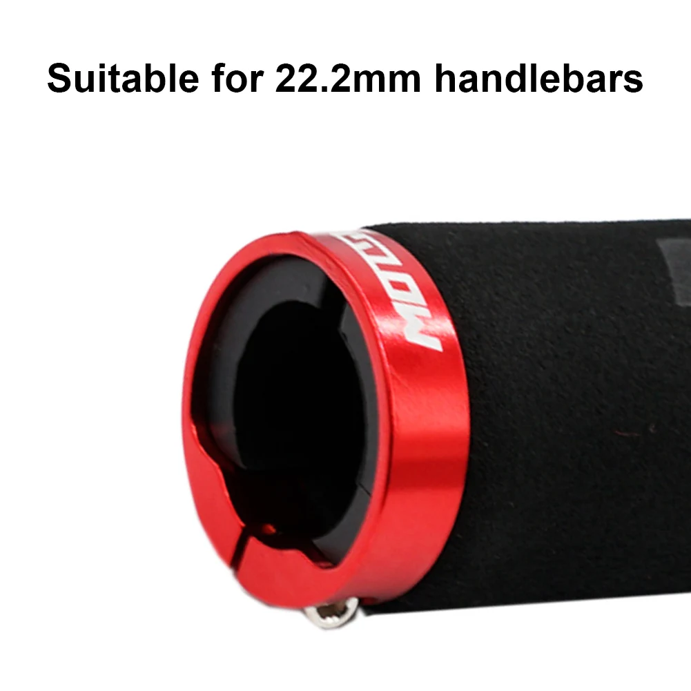 Bicycle Grips MTB Sponge Handlebar Grips Anti-skid Shock-absorbing Soft Bike Grips Ultraight Cycling Handlebar with One Lock