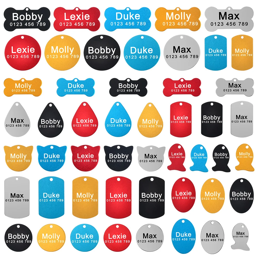 Идентификационные бирки для собак и кошек персонализированная